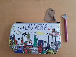 Las Vegas Schlamper Etui und Stift NEU