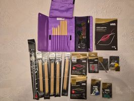Addi Stricknadel Set mit Zubehör im Etui NEU schnäppli