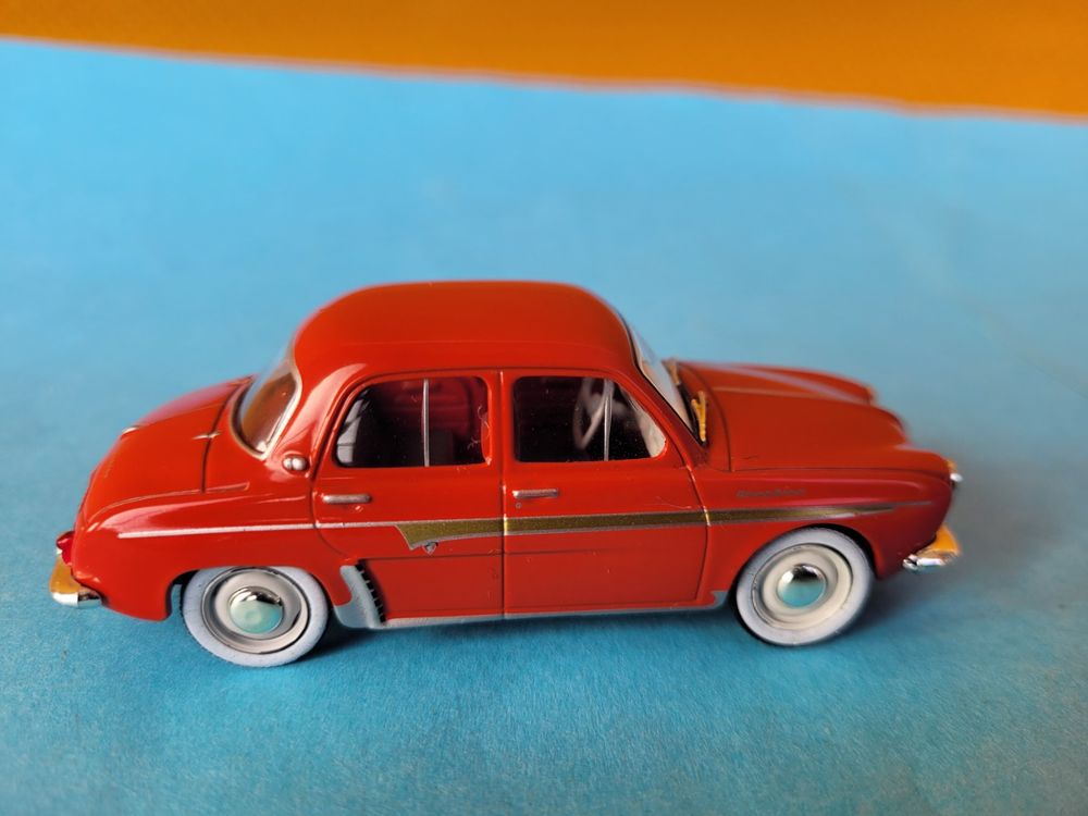 Ensemble Rallye Renault 1000 Kg + Remorque Portaflot + Dauphine - 1/43 - Fait Main