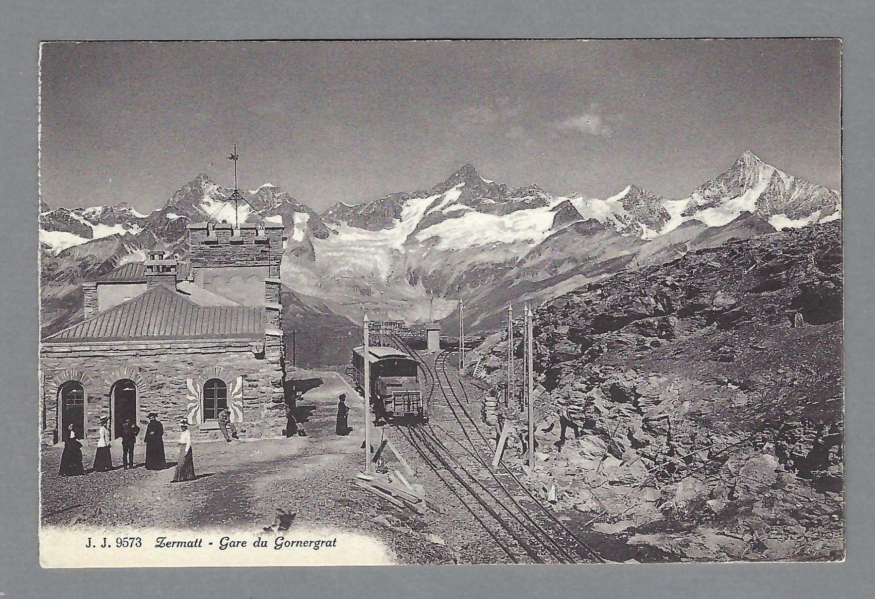 Cartoline postali: ZERMATT, GARE DU GORNERGRAT AVEC TRAIN, * – Usato da Pura venduto da ulisse1957