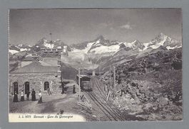 ZERMATT, GARE DU GORNERGRAT AVEC TRAIN, *