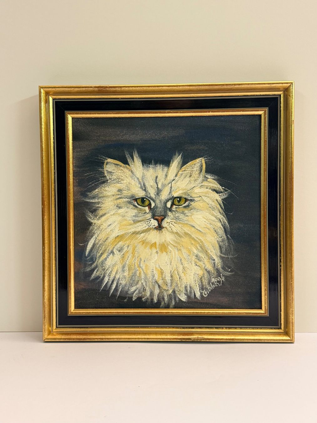 Dipinti: Signiertes Katzenbild – Ölgemälde – Usato da Solothurn venduto da NUVICO