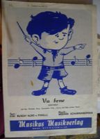 Altes Notenblatt "Va bene" Foxtrot - Rarität! Top!