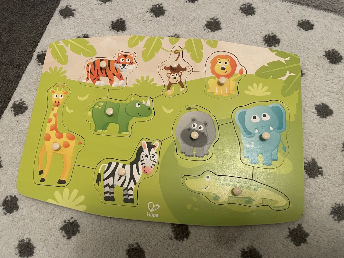 Hape Giocattoli: Hape Holzpuzzle Dschungeltiere – Nuovo (secondo la descrizione) da Winterthur venduto da sLoerli