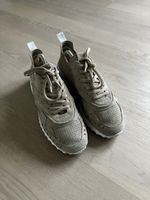 Tod's Sneaker beige Wildleder mit leichter Keilsohle