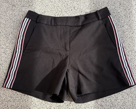 Short Promod noir avec bandes latérales