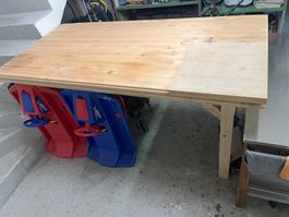 Massiver Werkbank Werktisch 198×97×100 cm, sehr stabil
