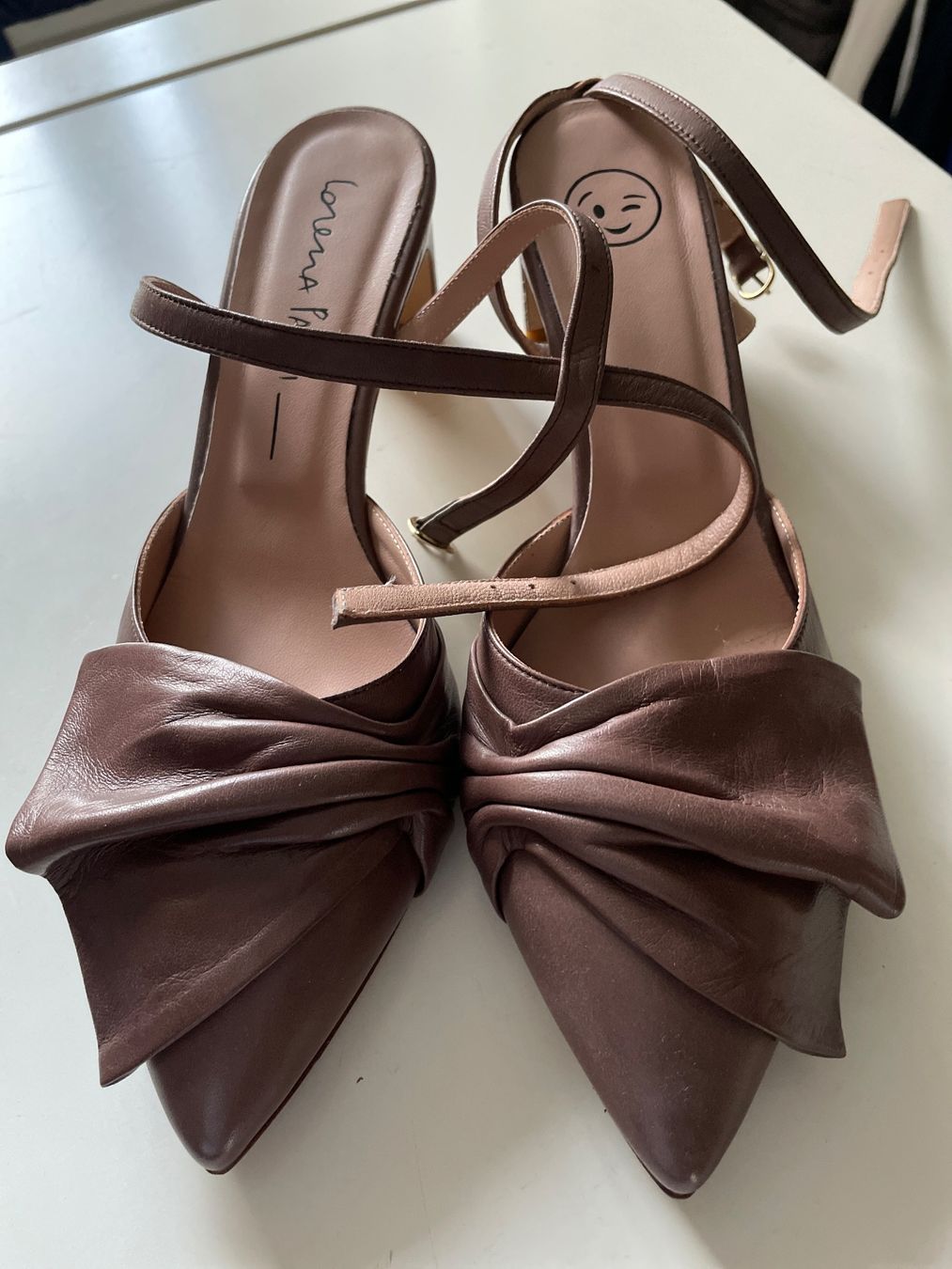 Scarpe da donna: Lorena Paggi Pumps Gr. 39 Leder braun Riemchen – Nuovo (secondo la descrizione) da Birsfelden venduto da Nic21 1