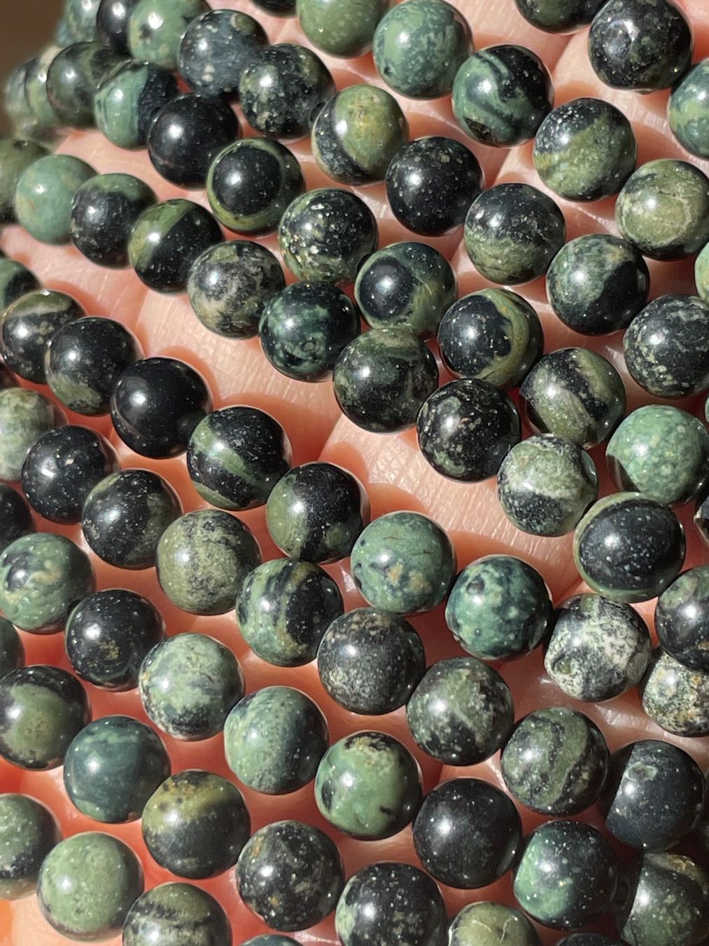 Minéraux & Lithothérapie: Strang echte Kambaba beads 6 mm – Neuf avec emballage d'origine à Schiers par sisikristall 1