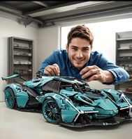 Cooles Sportwagen Modell aus Klemmbausteinen, 1300 Teile