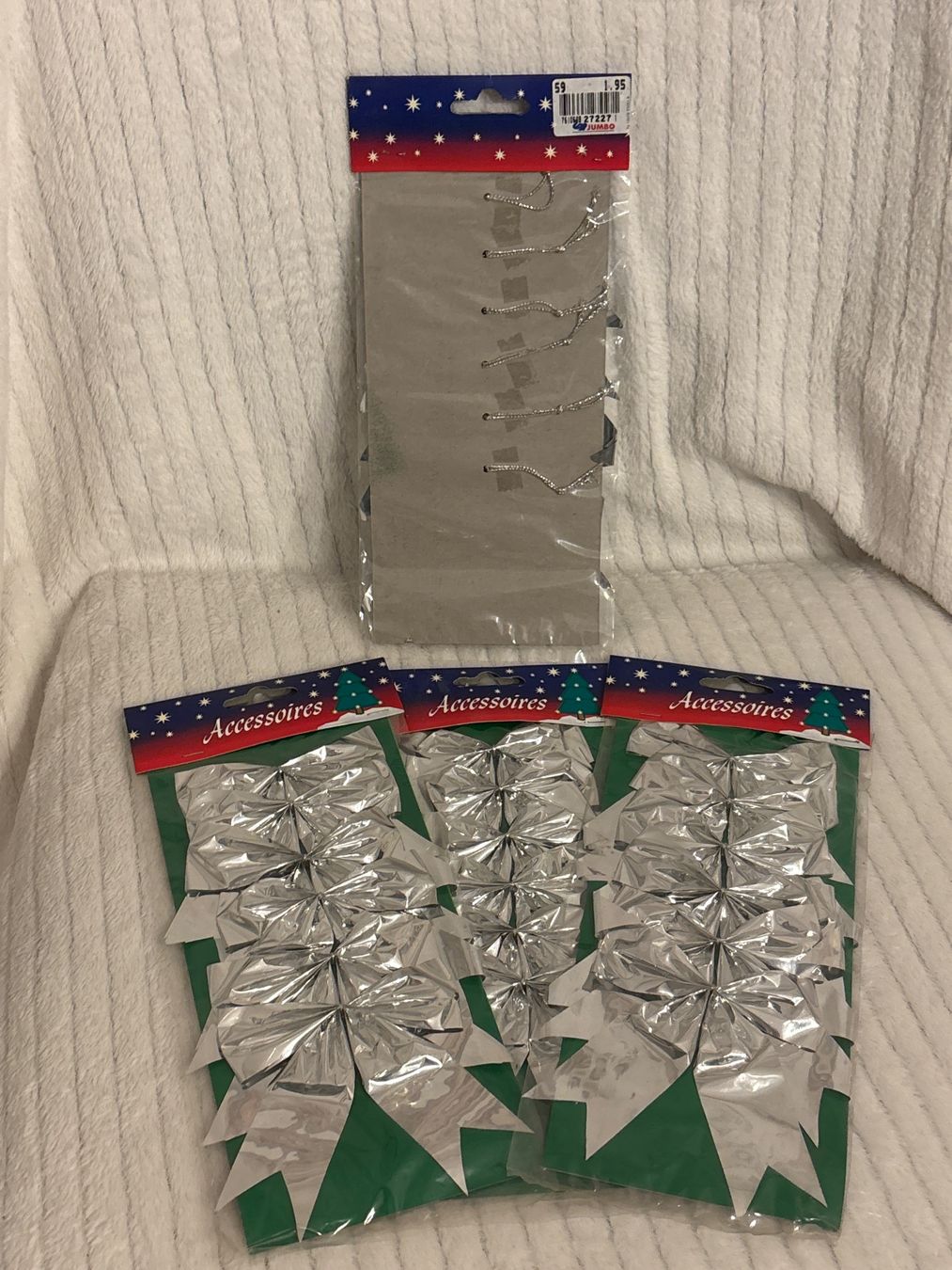 Tutte le decorazioni: 4er Pack blaue Geschenksmaschen – Nuovo e nell'imballaggio originale da Oberegg venduto da MR-shop