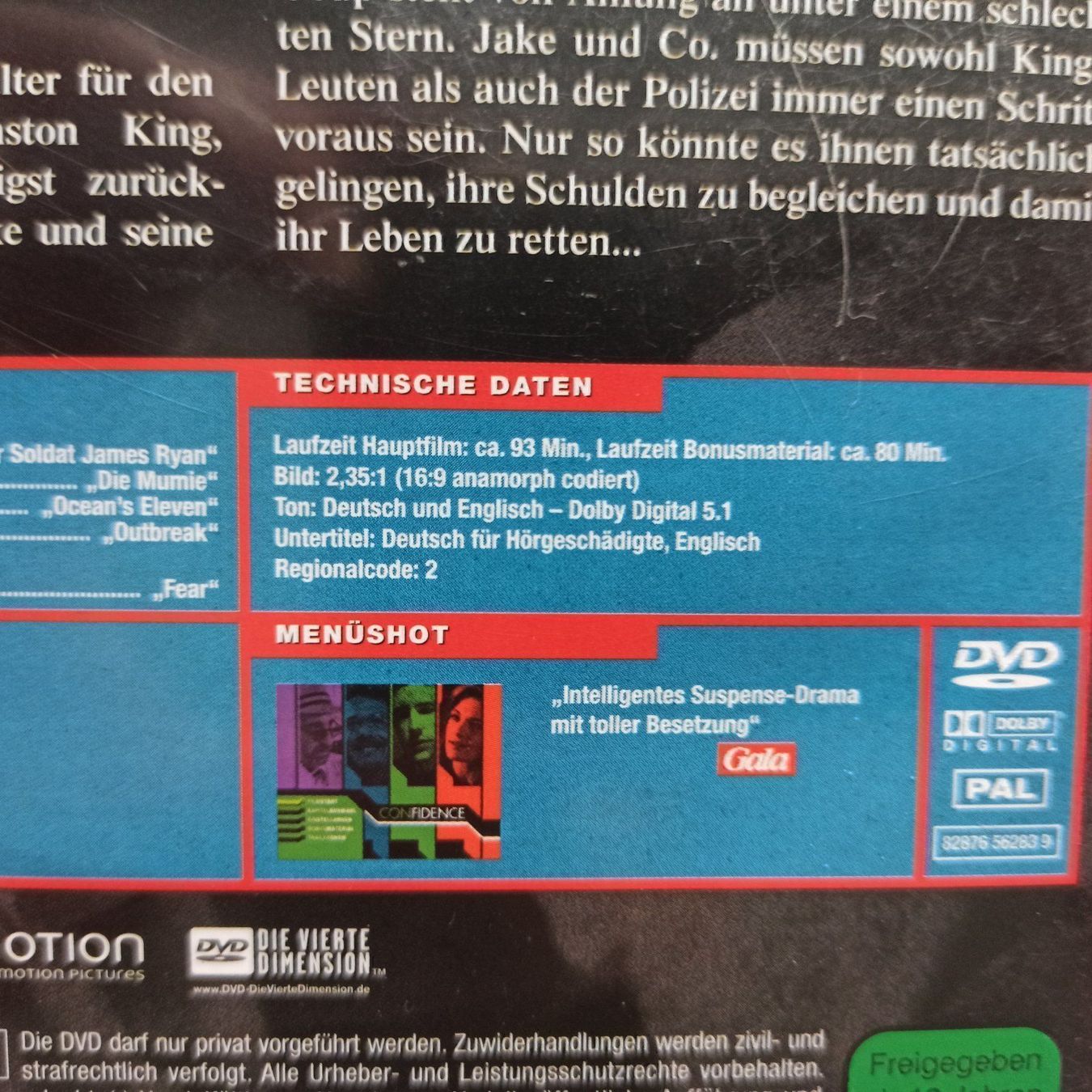 Alle DVDs: Confidence – Gebraucht aus Dübendorf von kb86_MOVIE 2