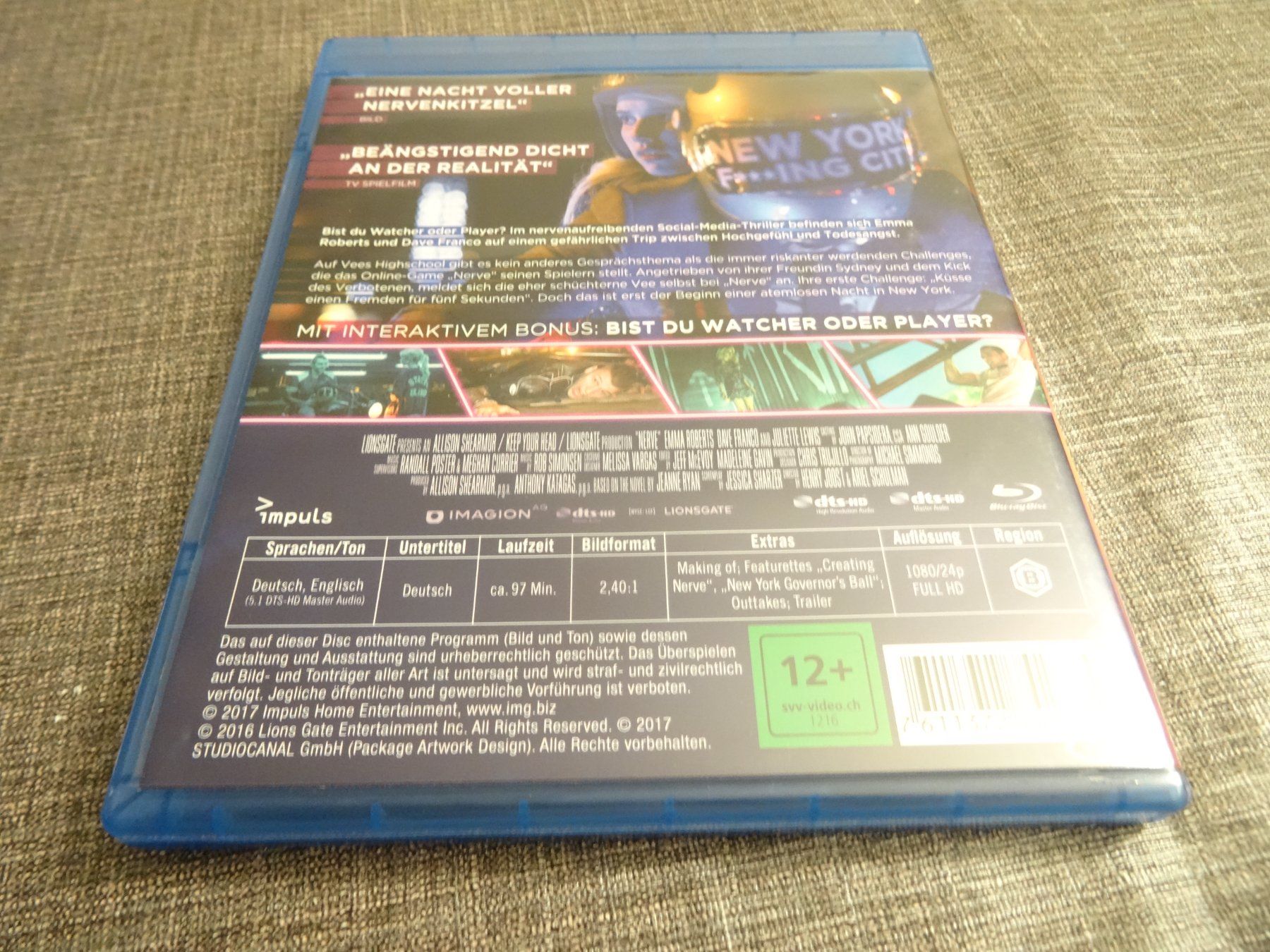 Alle DVDs: Blu-ray Nerve – Gebraucht aus Olten von Disc-Verkauf 2
