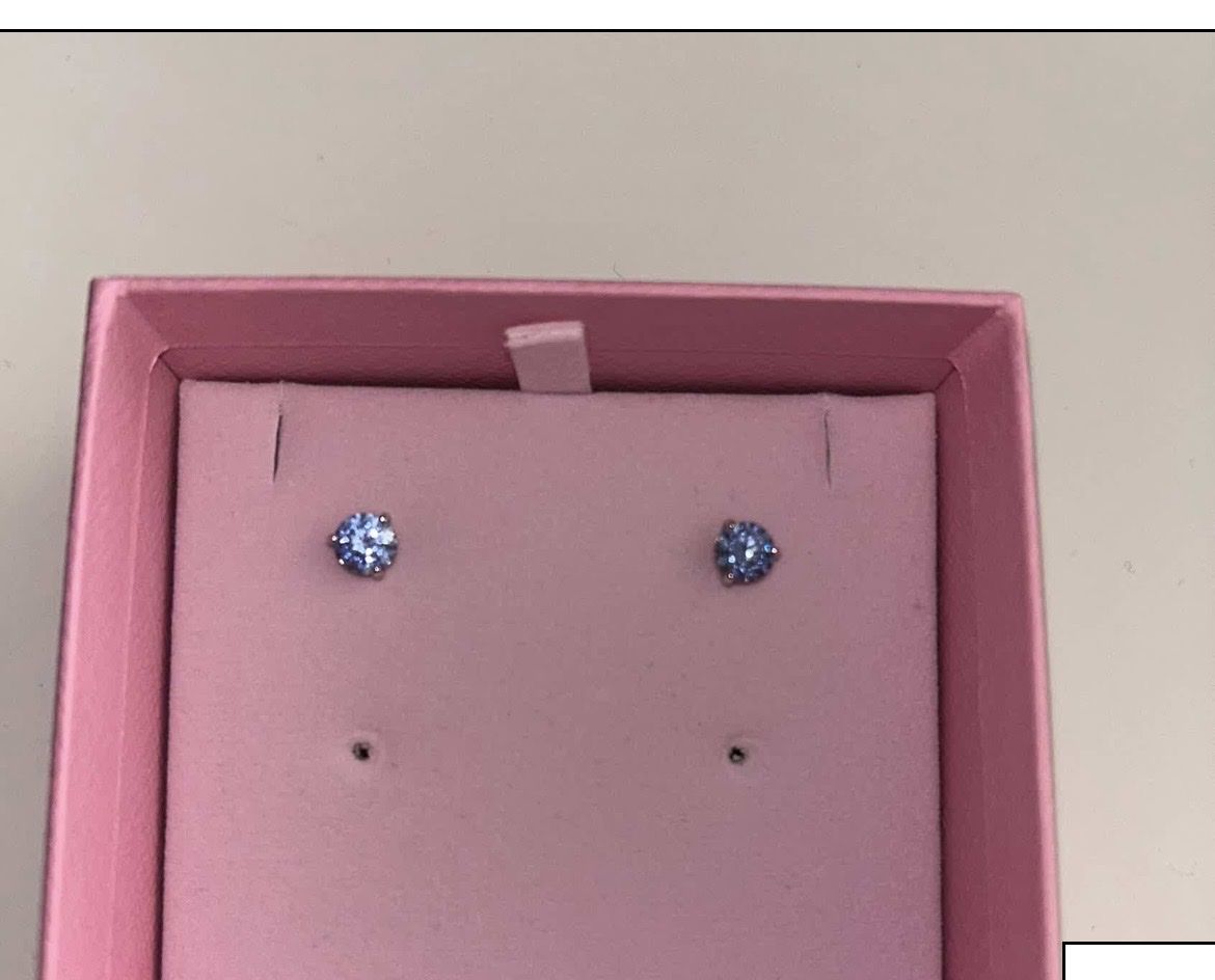 Boucles d'oreille: Orecchini blu Swarovski  – Neuf avec emballage d'origine à Gravesano par mer_xc6b