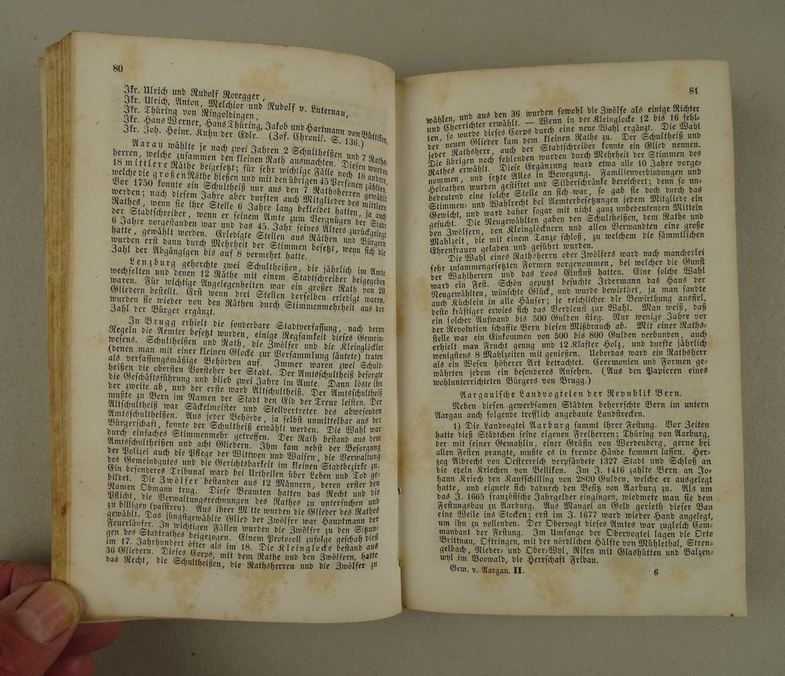 Bücher: DER CANTON AARGAU, 2 BÄNDE KOMPLETT, 1844 – Gebraucht aus Grüningen von Kartensammler 6