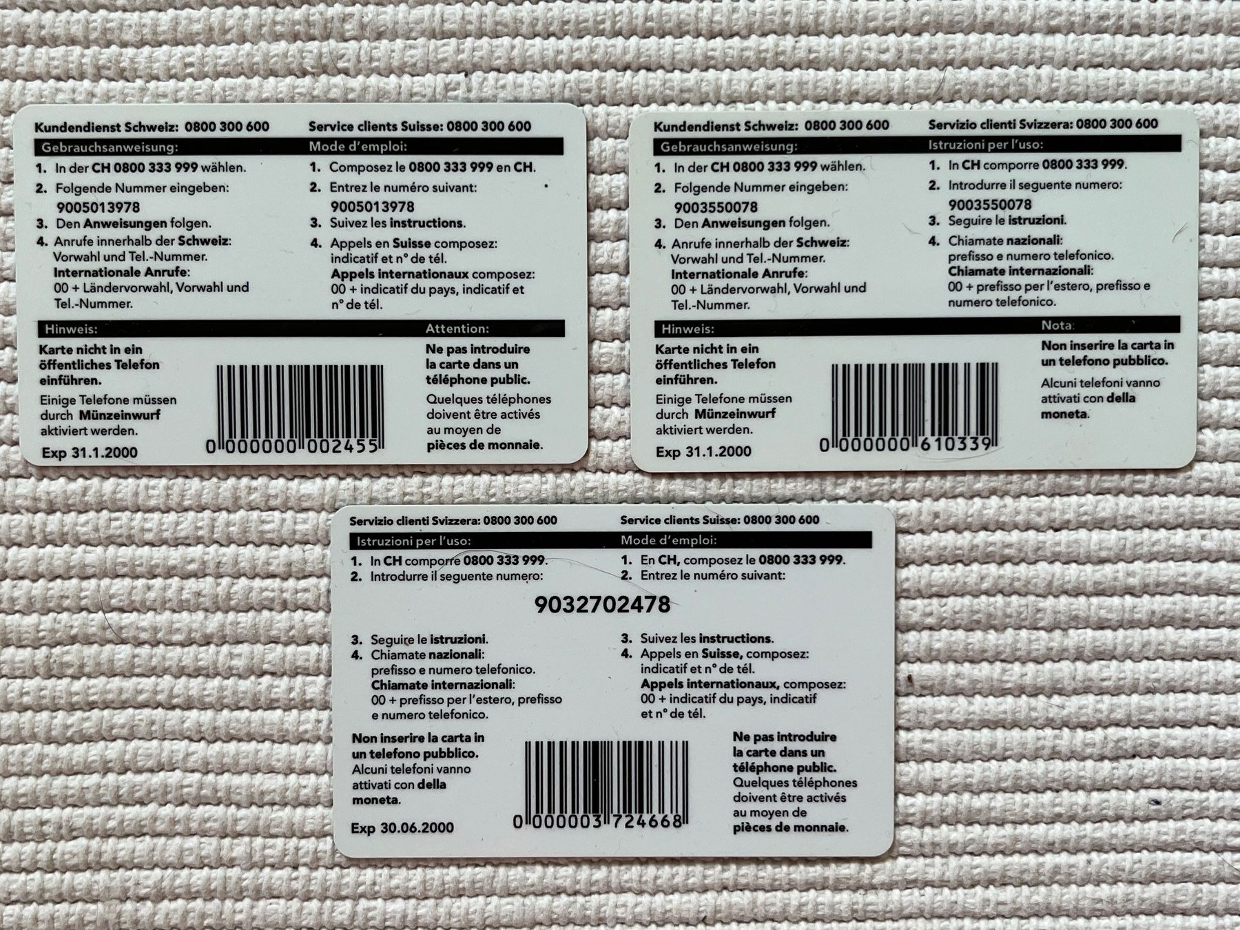 Schede telefoniche: diAx Prepaid Karten – Usato da Zürich venduto da Gurkis 1