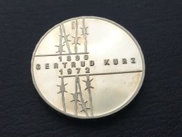 20 Franken Silbermünze Gertrud KURZ 1992  stg