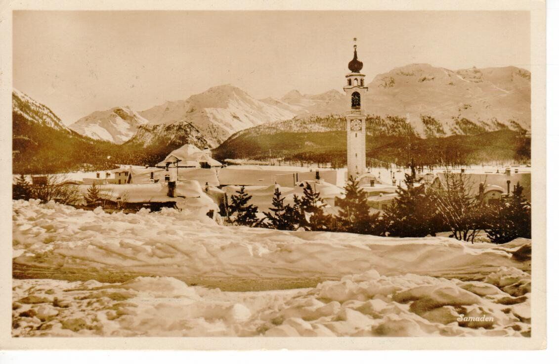 Ansichtskarten: Samaden 1926 – Gebraucht aus Wolhusen von Curver9