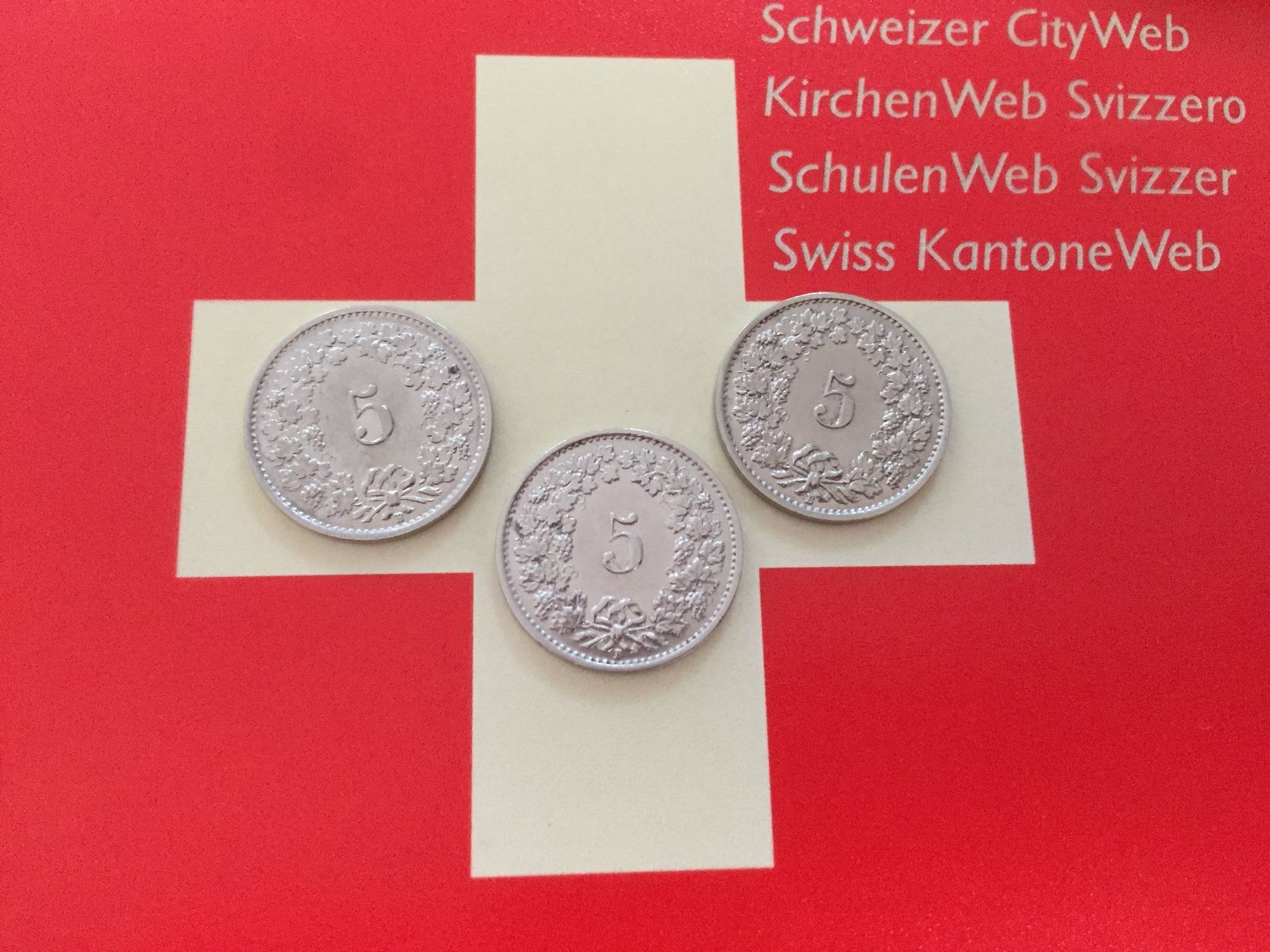 Alle Münzen: 5 Rappen - TRIO 1932 Ni, -vz – Gebraucht aus Elsau von herbybay 2