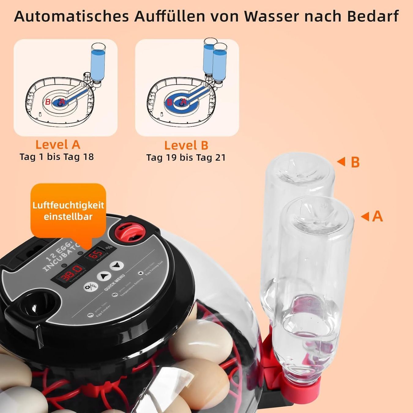 Altro in Accessori per animali: Brutautomat 12 Eier vollautomatisch Eierwender Schierlampe – Nuovo e nell'imballaggio originale da Schaffhausen venduto da schwizerchaes 2