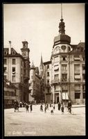 AK St. Gallen, Speisertor mit Restaurant zum Speisertor und 