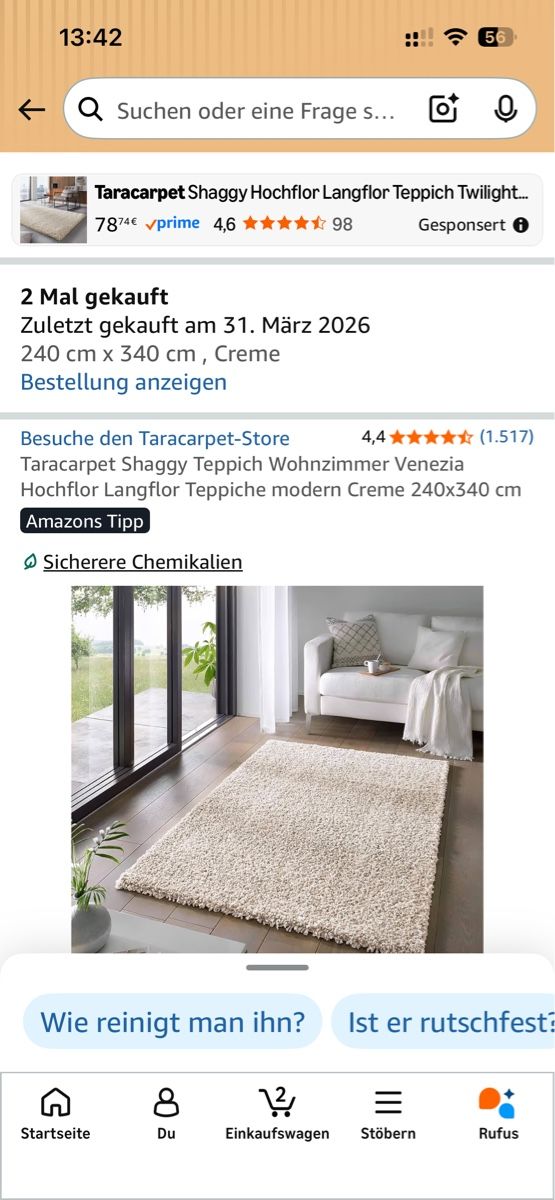 Tappeti: Teppich – Nuovo e nell'imballaggio originale da Muttenz venduto da Voegele123 1
