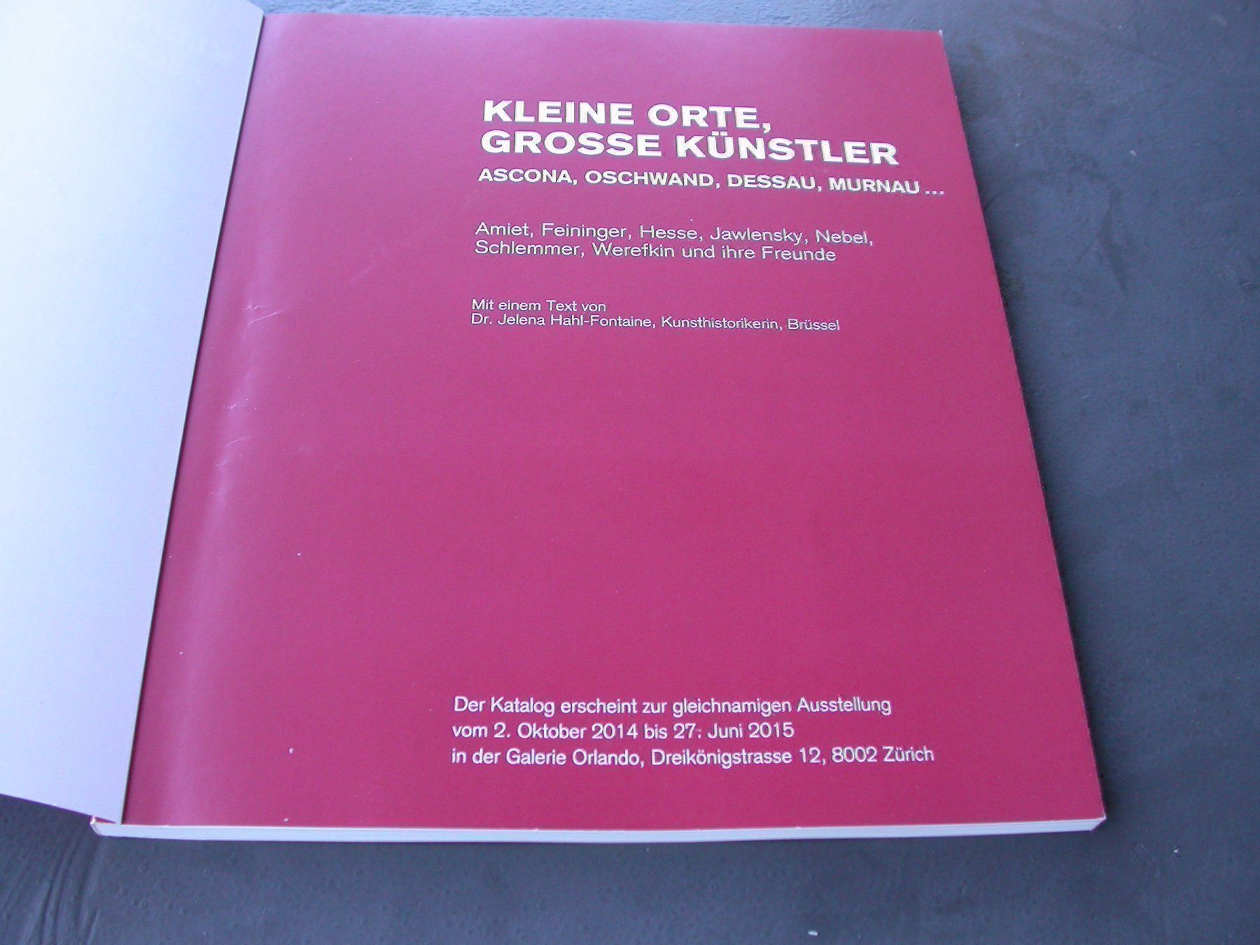 Libri: Katalog kleine Orte, grosse Künstler – Usato da Zürich venduto da Marcel6887 1