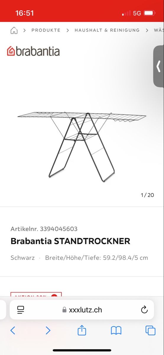 Brabantia Stenditoi: Brabantia Wäscheständer – Usato da Bern venduto da lis_vb2h 1