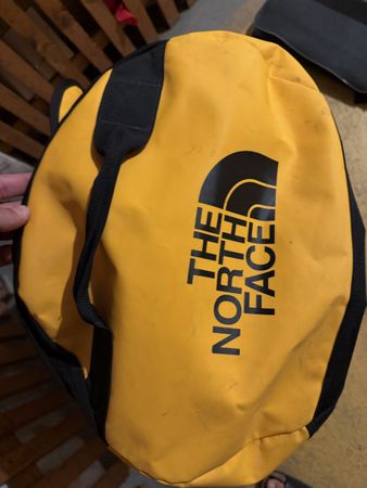 The North Face Duffel Bag L gelb schwarz guter Zustand