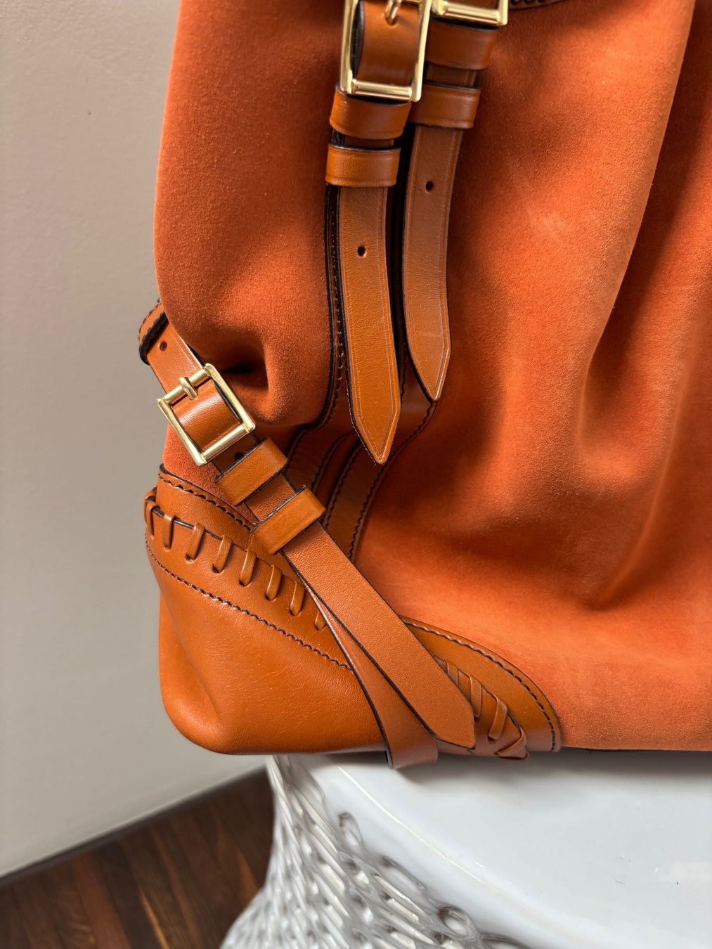 Burberry Borse da donna: BURBERRY PRORSUM Ledertache, burned-orange – Usato da Herrliberg venduto da mayfi 2