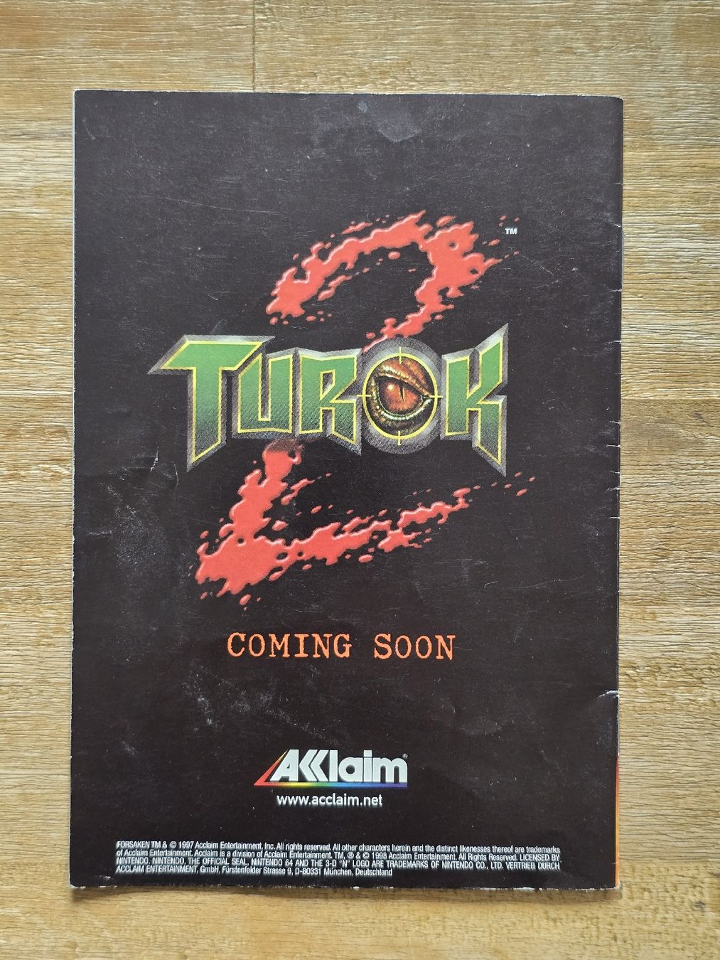 Nintendo Giochi: Forsaken N64 Handbuch - Gebraucht – Usato da Güttingen venduto da Odhin 1