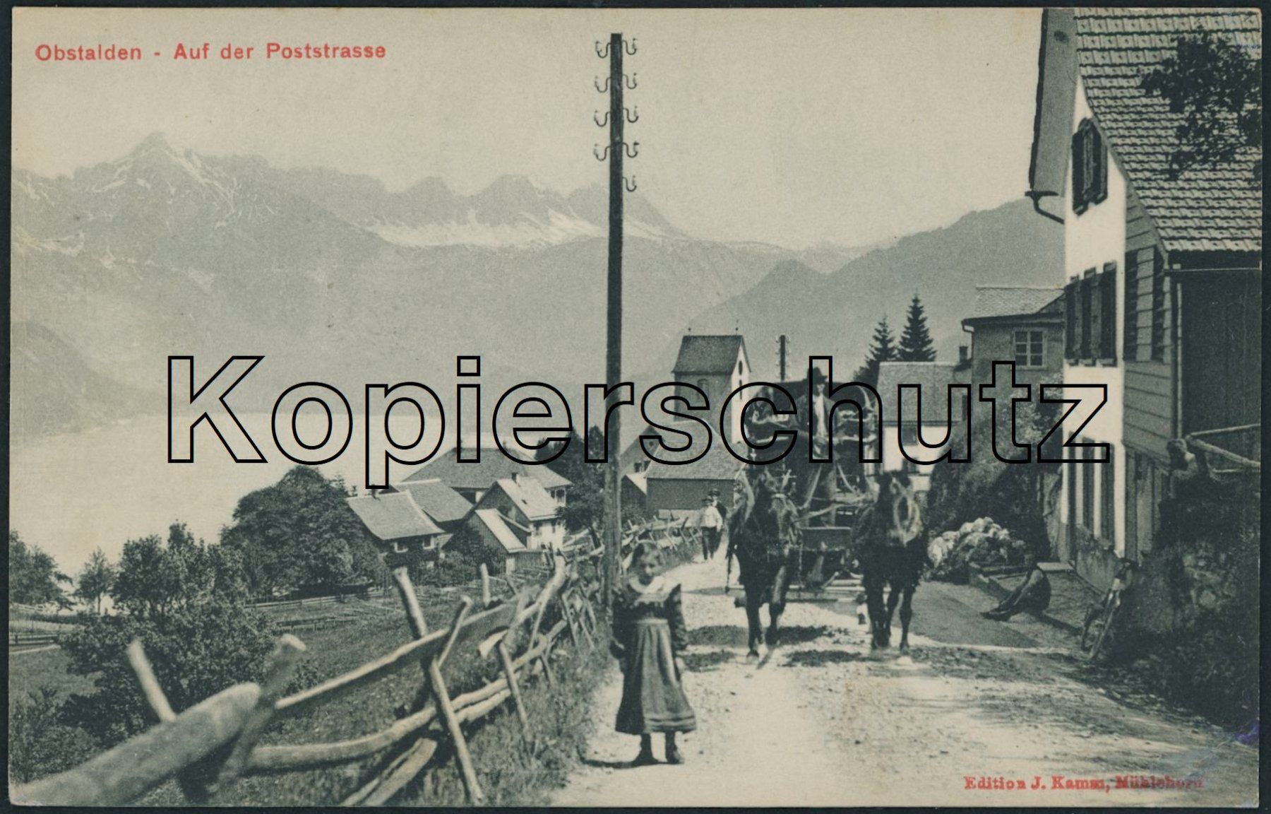 Cartoline postali: GL Obstalden - Postkutsche – Nuovo (secondo la descrizione) da Schindellegi venduto da stationary