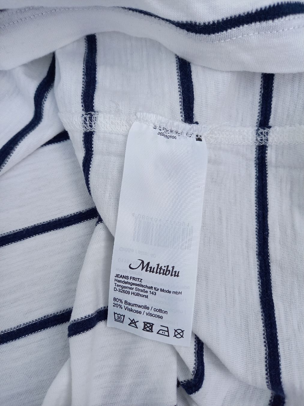 T-shirt: Multiblu Sommer Shirt Gr. 40, gestreift, mit Kapuze – Usato da Ruschein venduto da dom_nbr2 4
