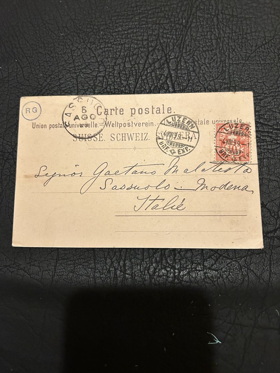 Cartes postales: Hotel Beau Rivage Lucerne 1899 – D'occasion à Breganzona par Milesbo 1