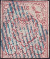 Nr.19.b (Rayon III) Type 5, sehr gute Erhaltung. Attest 1500