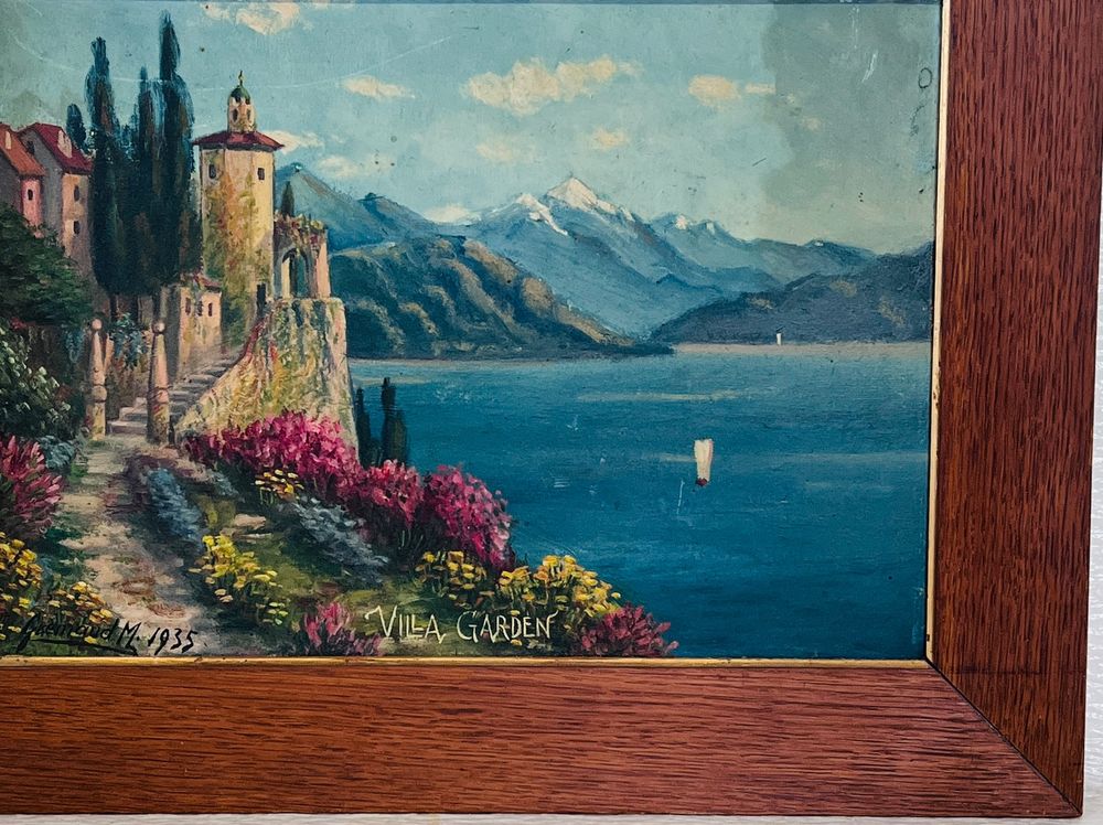 Michel GREMAUD ( 1944 ) Villa Garden Gemälde Kaufen auf Ricardo