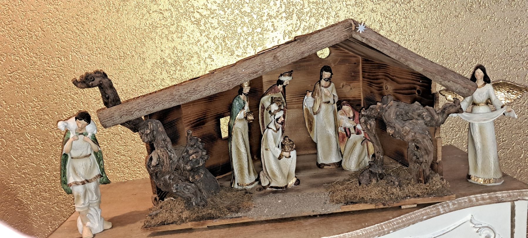 Tutte le decorazioni: Weihnachtskrippe Holz, Figuren, vollständig – Nuovo (secondo la descrizione) da Langrickenbach venduto da Eve088