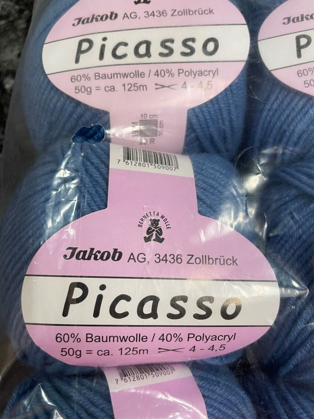 Lana: Picasso Garn in Farbe 509.08 – Nuovo e nell'imballaggio originale da Huttwil venduto da mir_ghn5 1