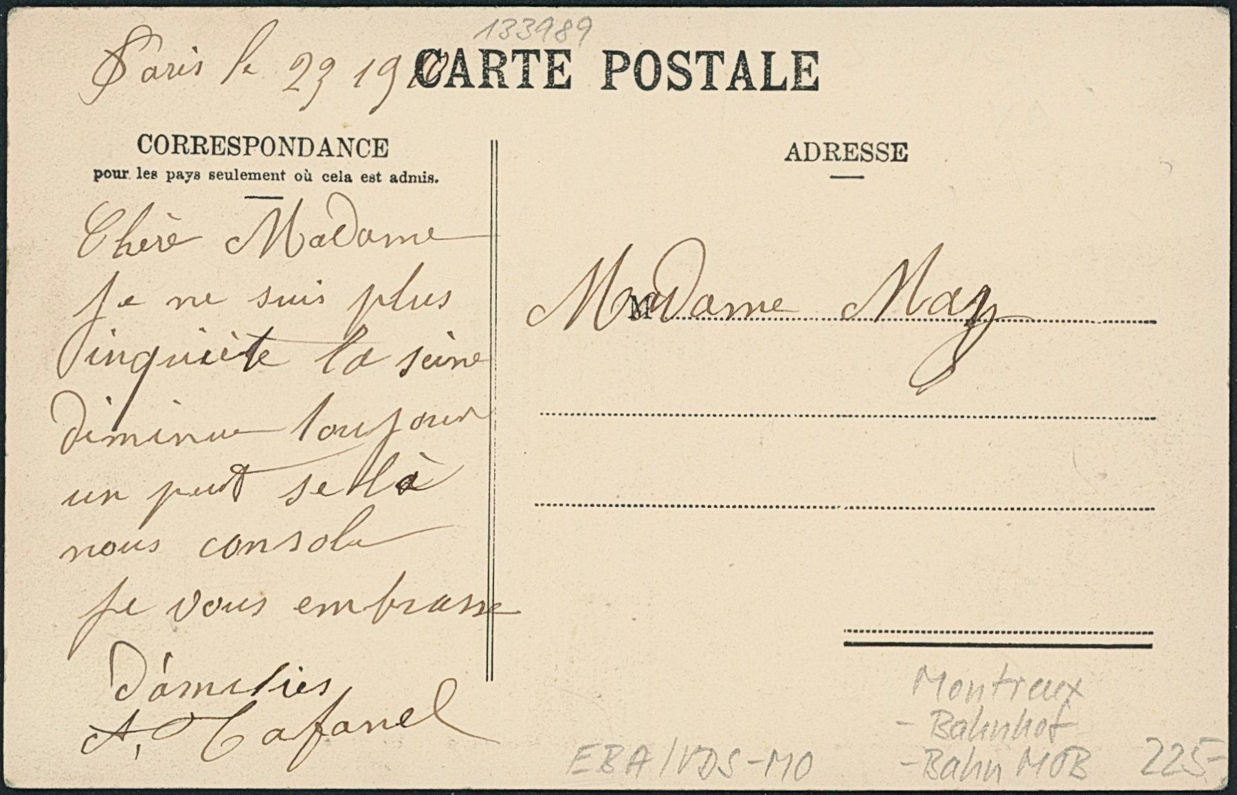Cartoline postali: VDS Montreux - Bahnhof - Bahn MOB – Nuovo (secondo la descrizione) da Schindellegi venduto da masutka7 1