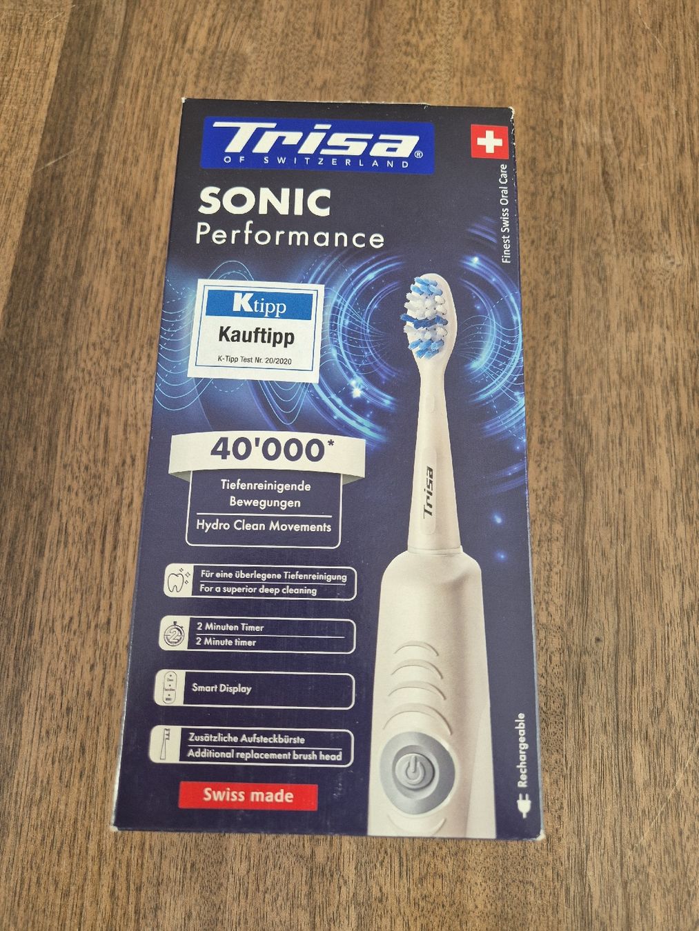 Trisa Cura dei denti: Trisa Sonic Performance Schallzahnbürste neu – Nuovo e nell'imballaggio originale da Steffisburg venduto da Mallekobold