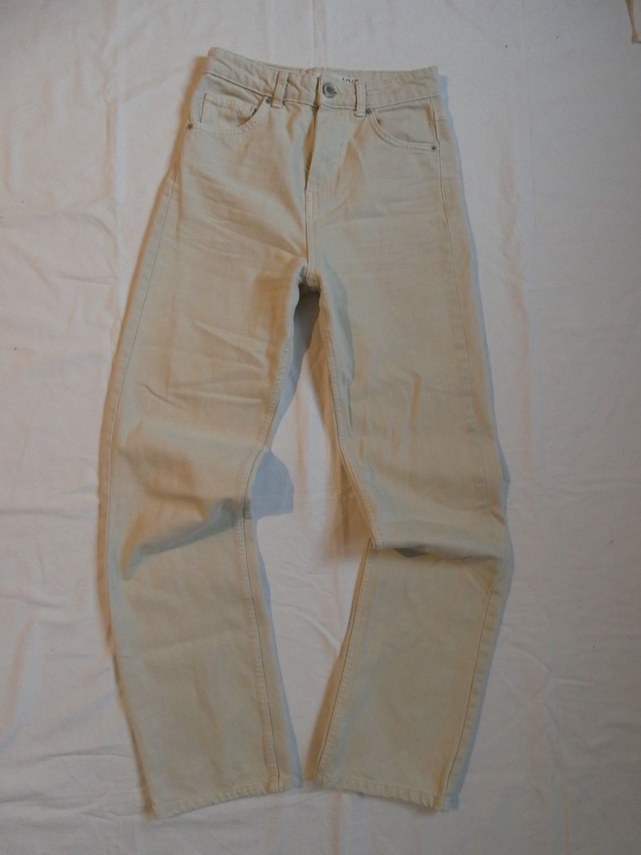 Jeans: Jeans straight blanc crème, taille 32 – Usato da Tavannes venduto da callie.mcli