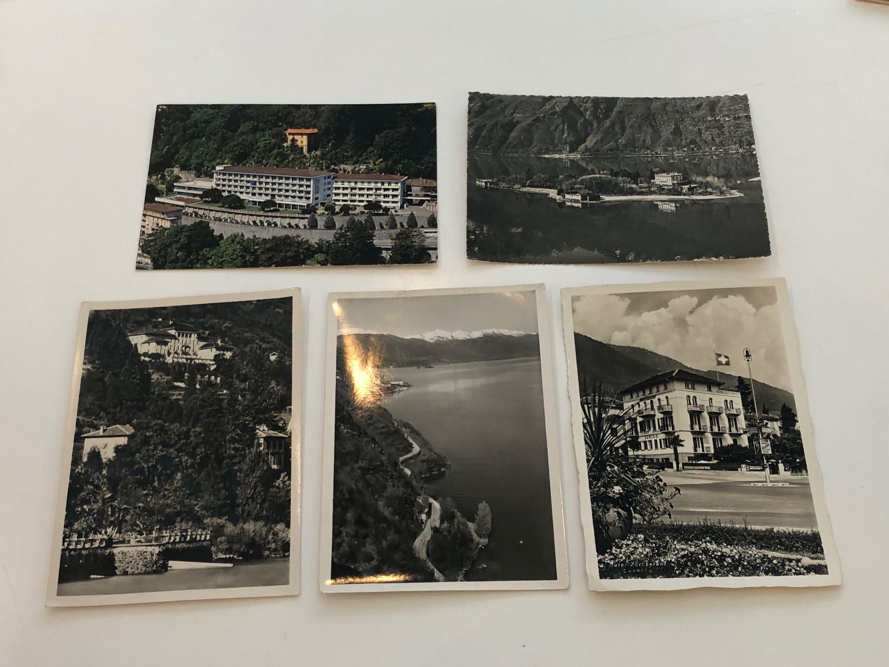 Cartoline postali: 5x alte Ansichtskarten BRISSAGO, Tessin – Usato da Lufingen venduto da Rac0 1
