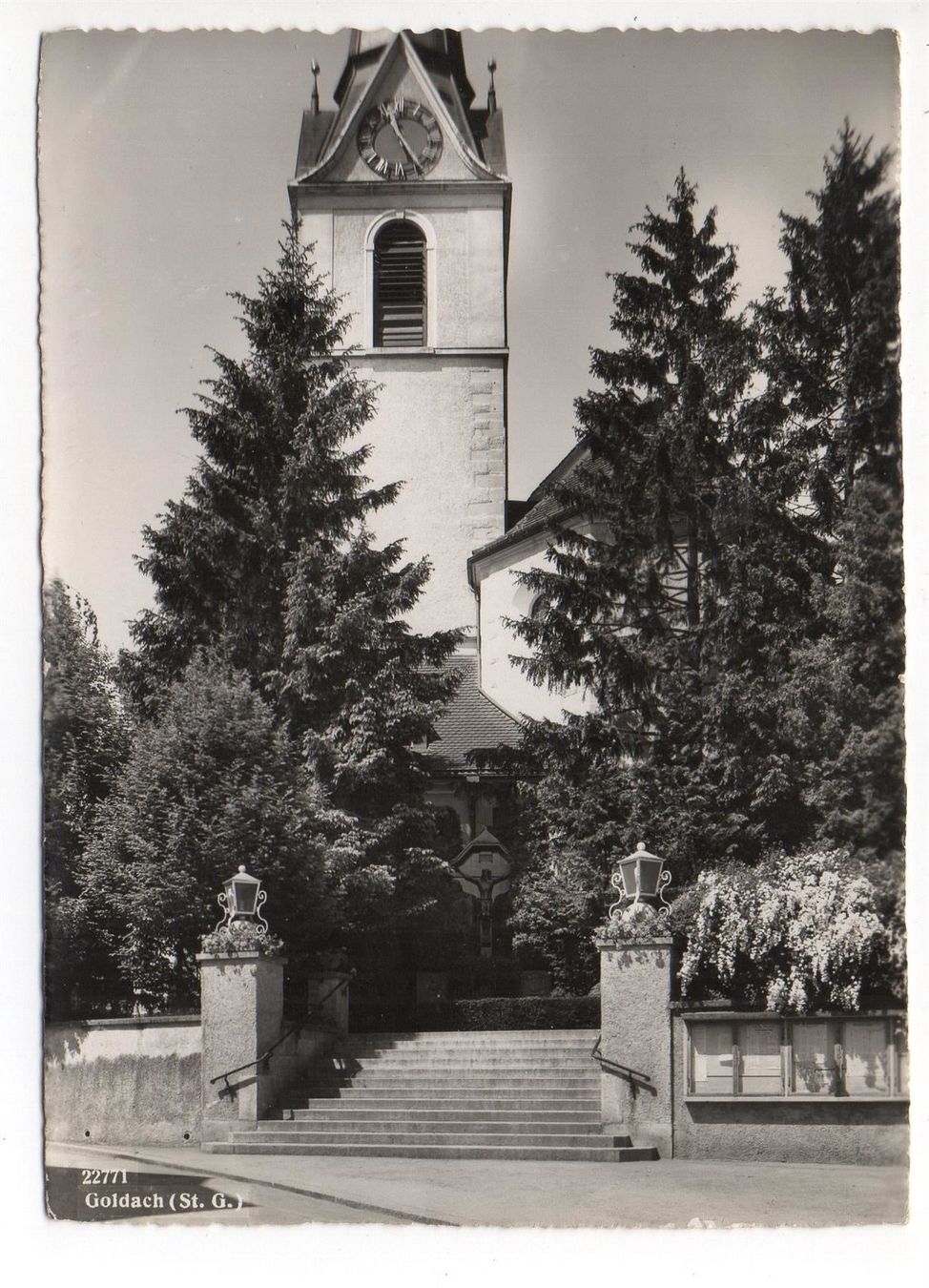 Cartoline postali: GOLDACH Kirche – Usato da Jona venduto da philajona