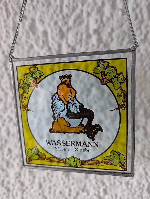 Tutte le decorazioni: Glas Fensterdeko Wassermann – Nuovo e nell'imballaggio originale da Hergiswil NW venduto da Bastaag 1