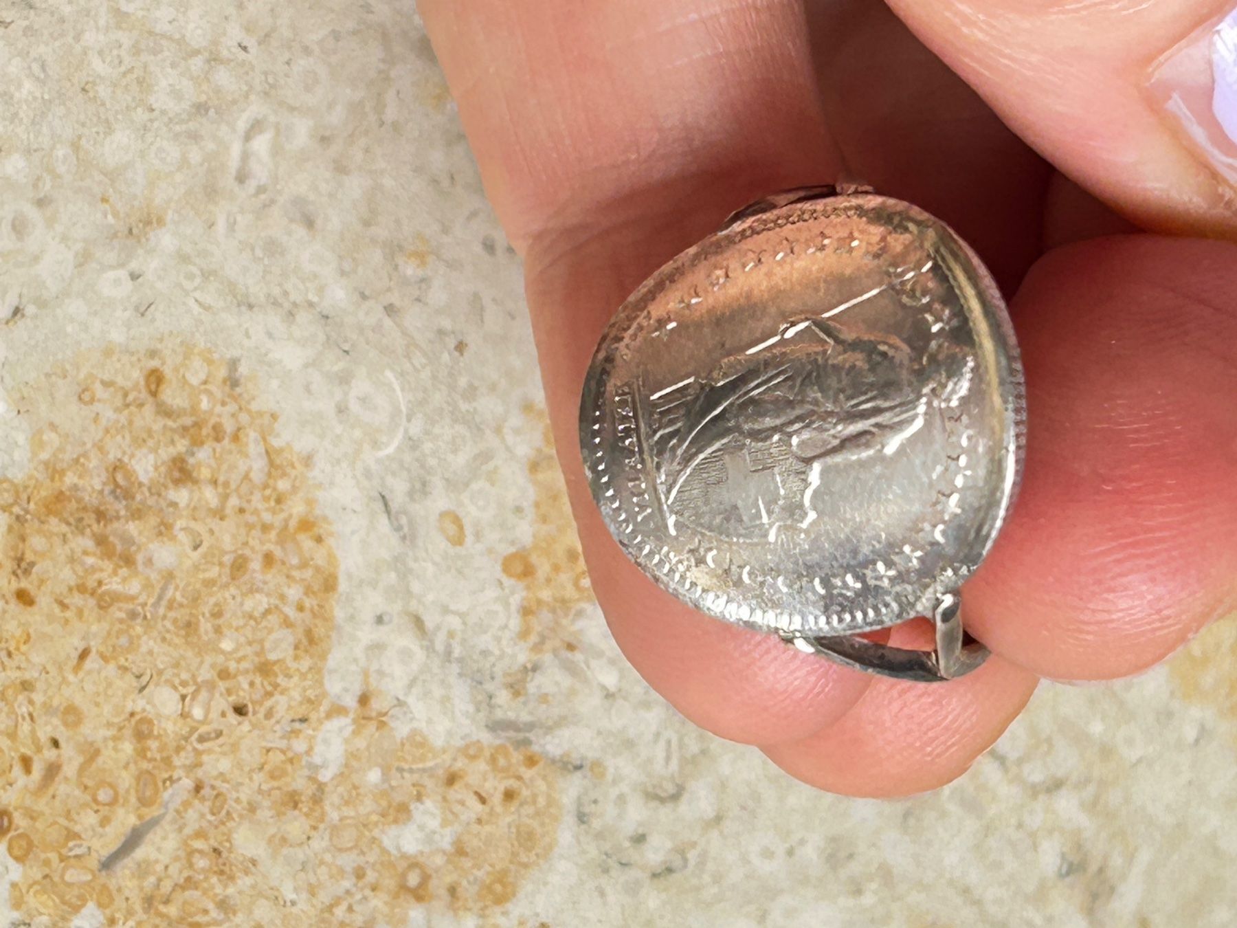 Anelli: Silberring 50 Rappen 1966 (Grösse 56) – Usato da Laufen venduto da belleskulptur 9