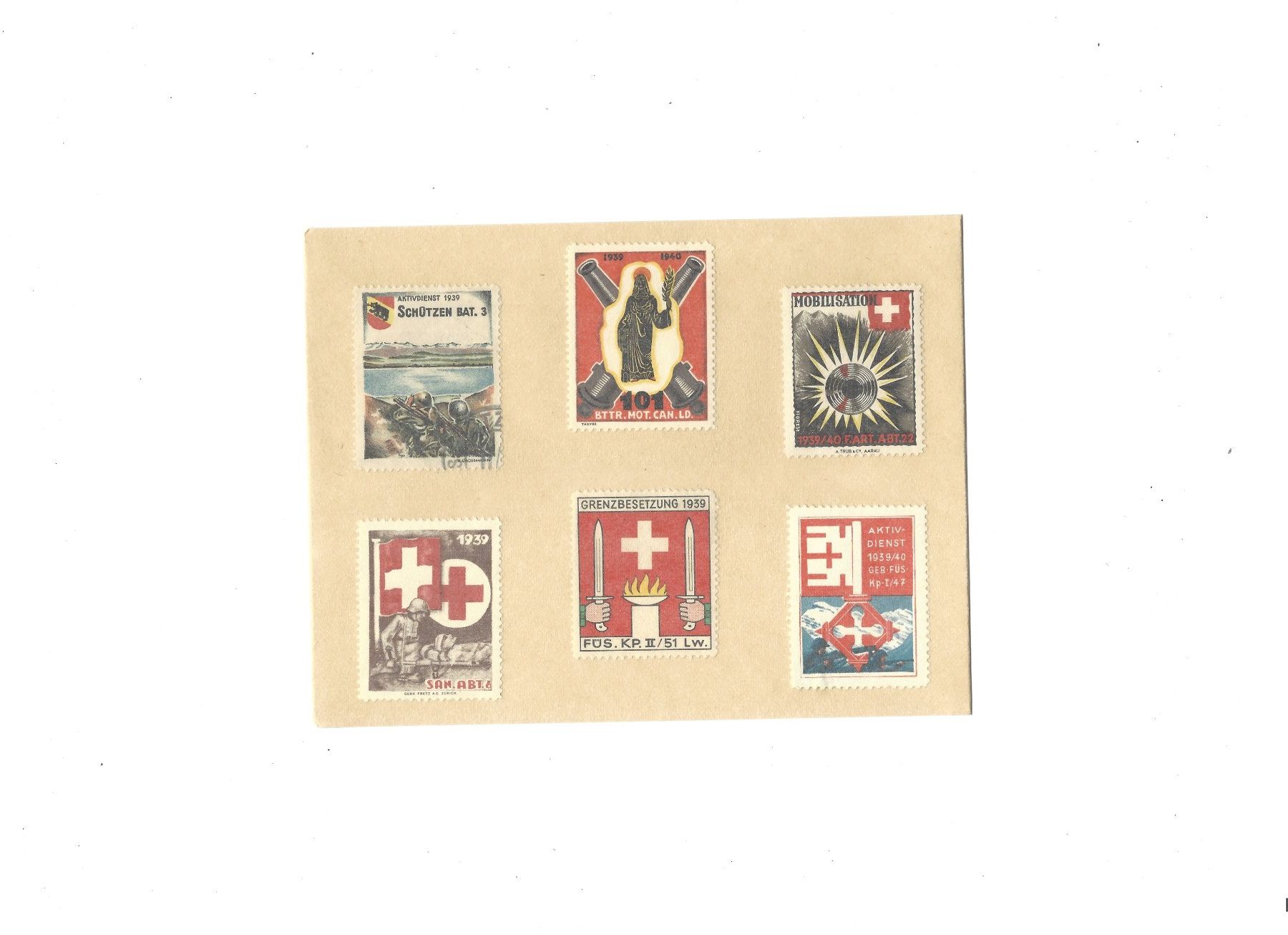 Tous les timbres: Militaire -  1939 - selon description ci-dessous – Neuf avec emballage d'origine à Uvrier par amo_8jrn