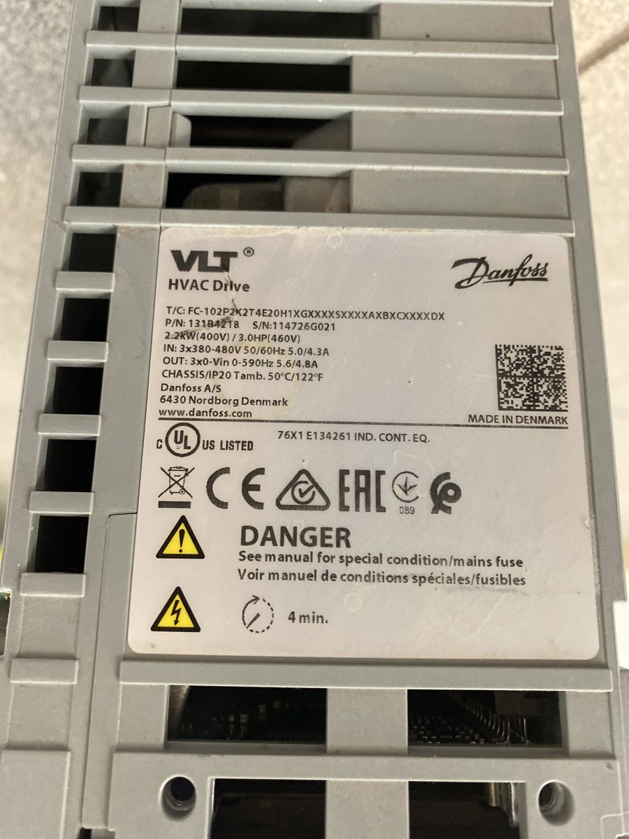 Danfoss Konverter: Danfoss VLT HVAC Drive 2.2kW – Gebraucht aus Brugg AG von nr1 2