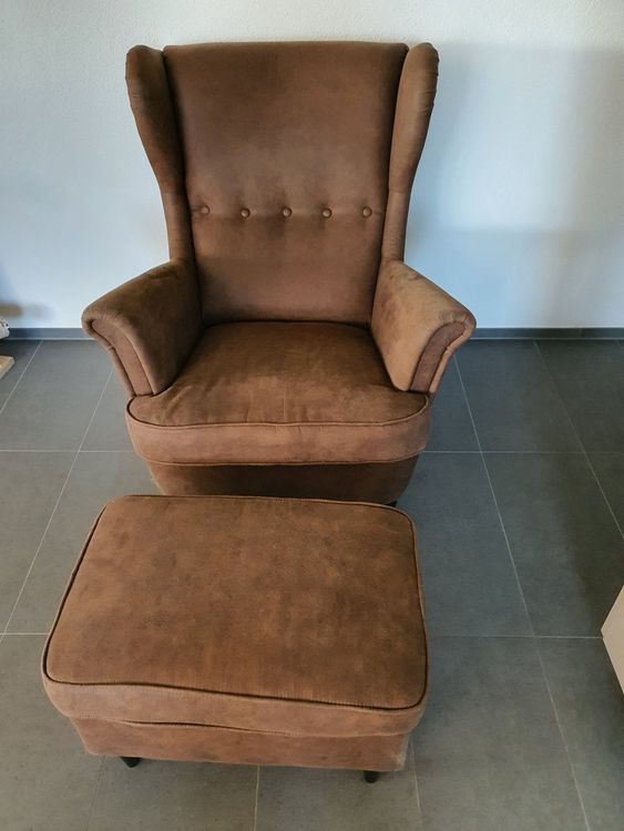 Ikea Ohrensessel mit Hocker Kaufen auf Ricardo