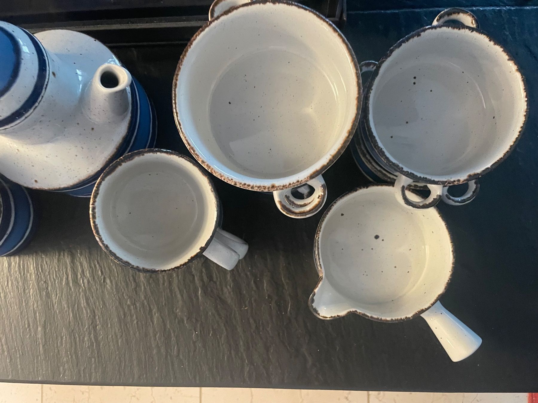 Set di piatti: Kaffeetassen, Midwinter, Vintage 1973 Stonehenge. – Usato da Uster venduto da chlini1983 5