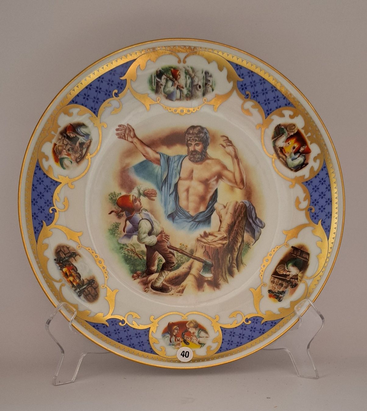 Teller: Seltene Teller von Tégou, Paris, Die schönsten Märchen, 9 T. – Neu (gemäss Beschreibung) aus Sta. Maria V. M. von saira2017 2